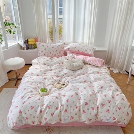 时年 2023新款热爱生活·全棉系列第三期 玫瑰小兔