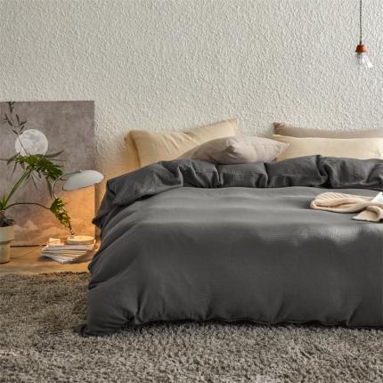 91家纺网 家纺一手货源 找家纺 （总）安莱生活2024新款绉纱美拉德色混搭四件套单品系列