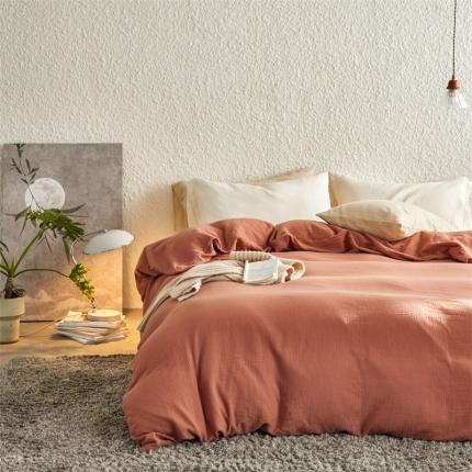 91家纺网 家纺一手货源 找家纺 （总）安莱生活2024新款绉纱美拉德色混搭四件套单品系列