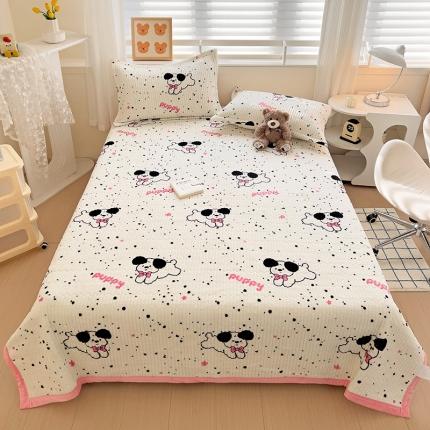 91家纺网 家纺一手货源 找家纺 乐童 2024新款直播爆款高克重床盖 快乐点点-床盖