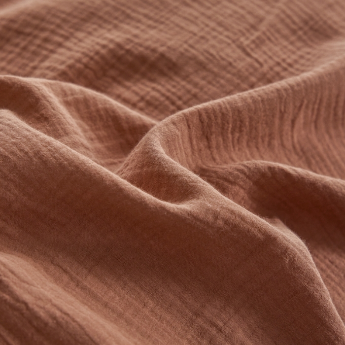 91家纺网 家纺一手货源 找家纺 安莱生活2024新款绉纱美拉德色纯色单品被套 太妃