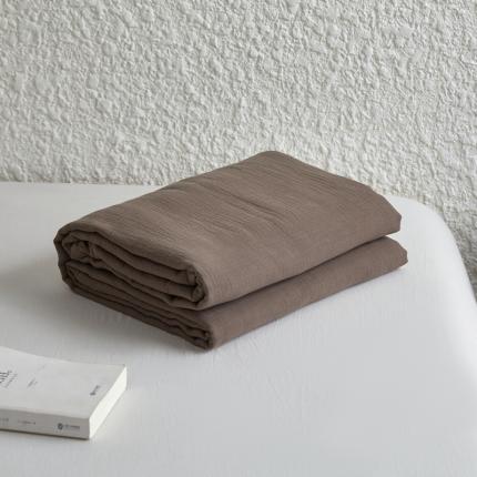 91家纺网 家纺一手货源 找家纺 （总）安莱生活2024新款绉纱美拉德色纯色单品被套