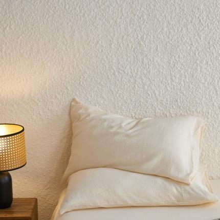 91家纺网 家纺一手货源 找家纺 （总）安莱生活2024新款绉纱美拉德色纯色单品枕套