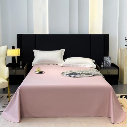 91家纺网 家纺一手货源 找家纺 总 莱阁亿 2023新款高支高密纯色全棉磨毛单床单