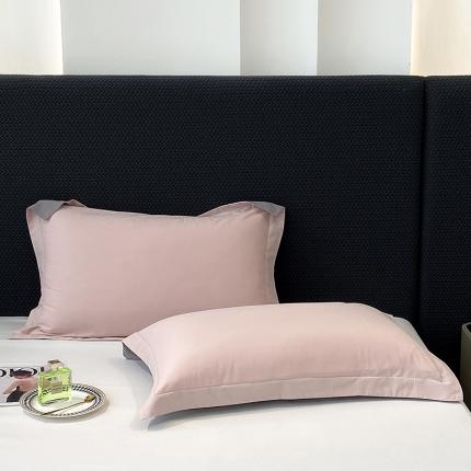 91家纺网 家纺一手货源 找家纺 莱阁亿 2023新款高支高密纯色全棉磨毛单枕套 藕肤色