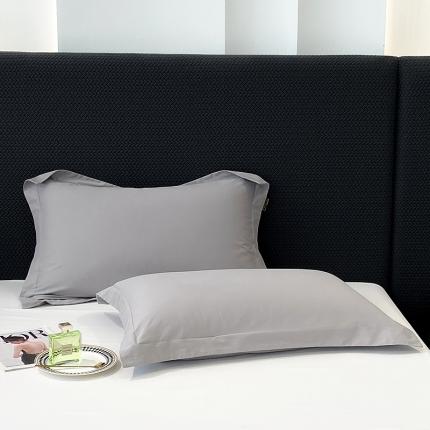 91家纺网 家纺一手货源 找家纺 莱阁亿 2023新款高支高密纯色全棉磨毛单枕套 芝麻灰