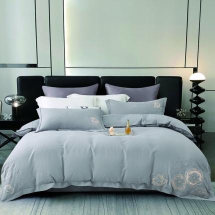 91家纺网 家纺一手货源 找家纺 （总）云锦家居 2024春夏新品云柔棉刺绣四件套-迪梦