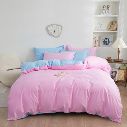 91家纺网 家纺一手货源 找家纺 （总）钰伶 2025年全棉纯色13372斜纹喷气纯棉四件套