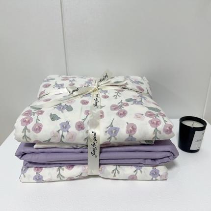 91家纺网 家纺一手货源 找家纺 （总）爱思佳 2024新款A类母婴全棉双层纱印花四件套