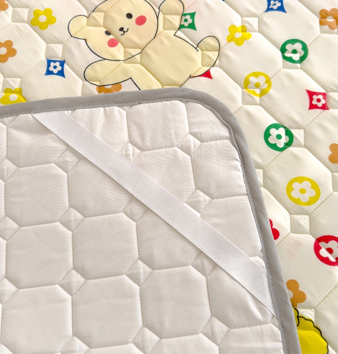 91家纺网 家纺一手货源 找家纺 伊人坊 2024新款亲肤水洗薄款软床垫防滑床护垫床褥学生垫子可机洗 缤纷小熊