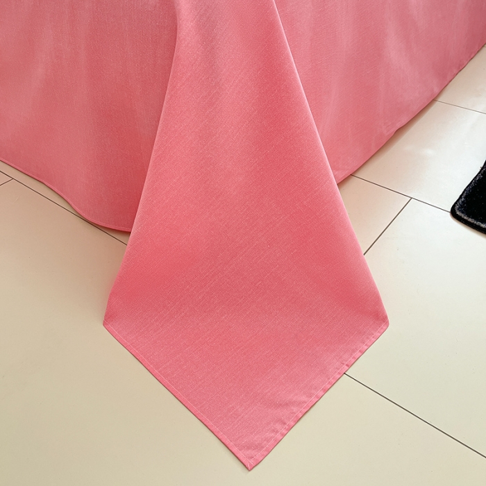 91家纺网 家纺一手货源 找家纺 桃子家居 2024新款纯棉13372粉梦可爱小清新卡通系列四件套 棉-法斗伙伴