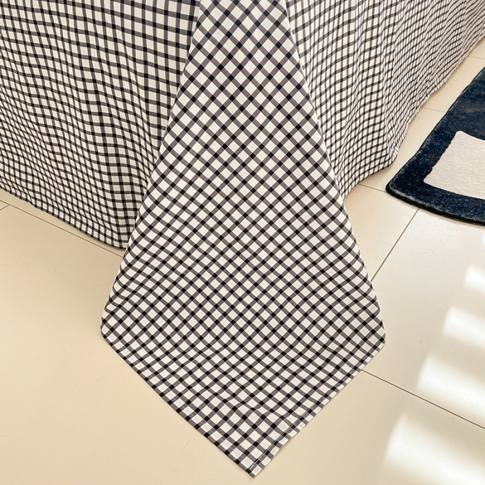 91家纺网 家纺一手货源 找家纺 桃子家居 2024新款纯棉13372粉梦可爱小清新卡通系列四件套 棉-粉萌小狗