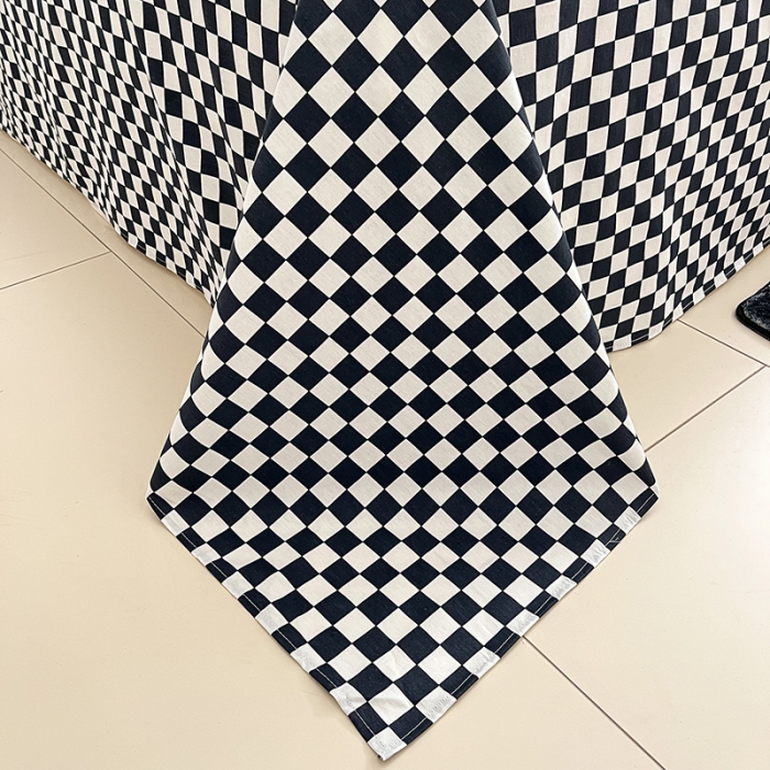 91家纺网 家纺一手货源 找家纺 桃子家居 2024新款纯棉13372粉梦可爱小清新卡通系列四件套 棉-红小猫