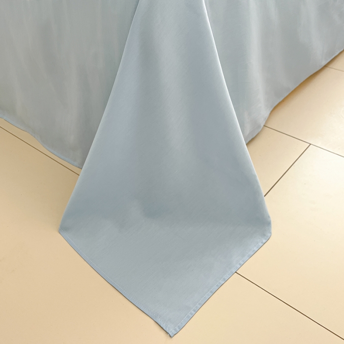 91家纺网 家纺一手货源 找家纺 桃子家居 2024新款纯棉13372粉梦可爱小清新卡通系列四件套 棉-快乐条纹狗蓝