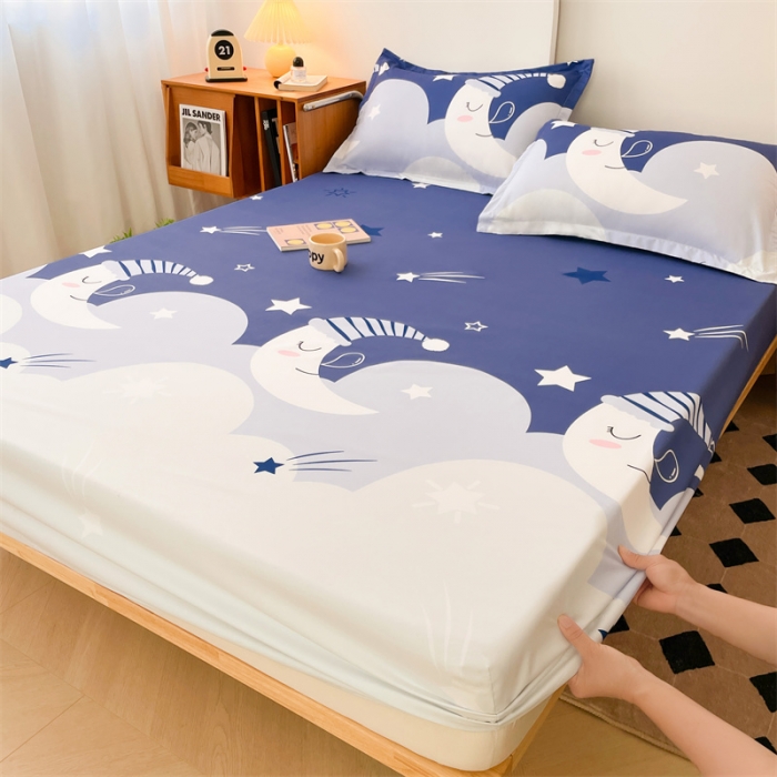 91家纺网 家纺一手货源 找家纺 总梦舒羽 2025新款抗菌隔尿防水四季款单层床笠床垫保护罩床垫套