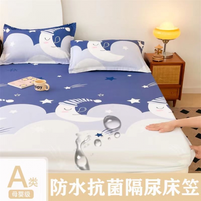 91家纺网 家纺一手货源 找家纺 总梦舒羽 2025新款抗菌隔尿防水四季款单层床笠床垫保护罩床垫套