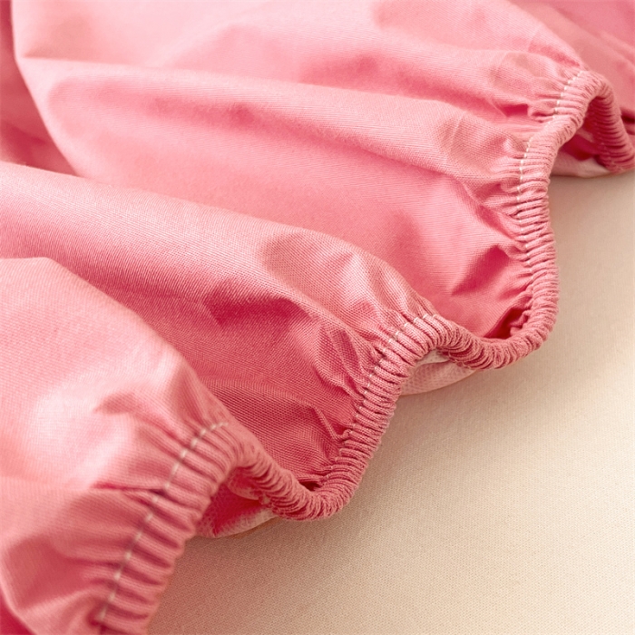 91家纺网 家纺一手货源 找家纺 梦舒羽 抗菌隔尿防水四季款单层床笠床垫保护罩床垫套 豆沙粉