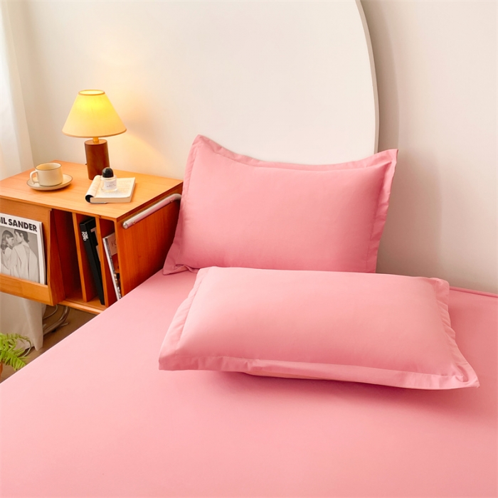 91家纺网 家纺一手货源 找家纺 梦舒羽 抗菌隔尿防水四季款单层床笠床垫保护罩床垫套 豆沙粉