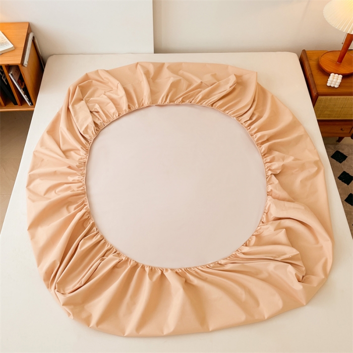 91家纺网 家纺一手货源 找家纺 梦舒羽 新款抗菌隔尿防水四季款单层床笠床垫保护罩床垫套 卡其