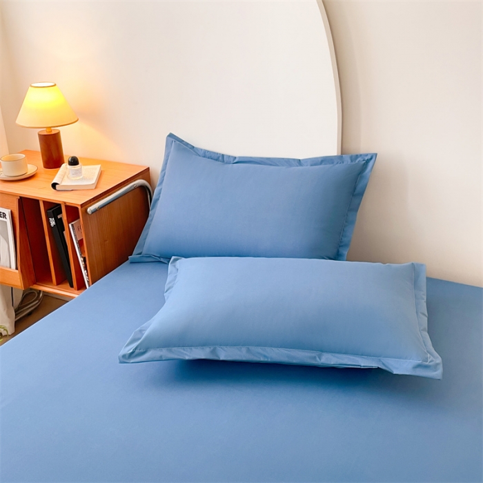 91家纺网 家纺一手货源 找家纺 梦舒羽 新款抗菌隔尿防水四季款单层床笠床垫保护罩床垫套 雾霾蓝