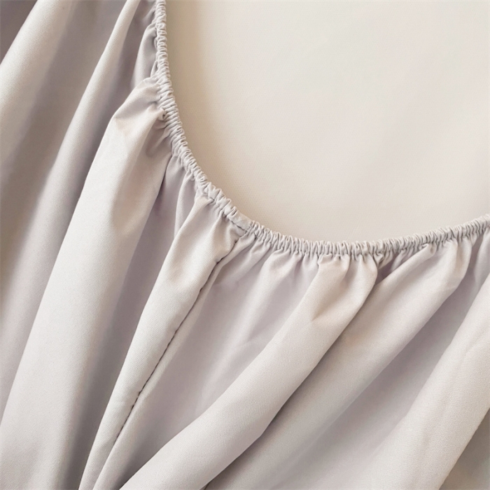 91家纺网 家纺一手货源 找家纺 梦舒羽 新款抗菌隔尿防水四季款单层床笠床垫保护罩床垫套 银优灰