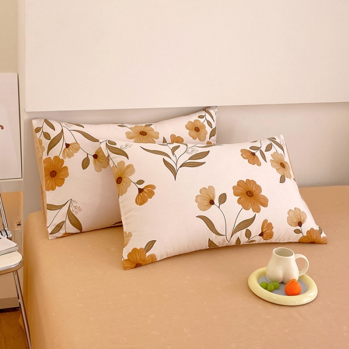 91家纺网 家纺一手货源 找家纺 洺兰家居 2025新款13372全棉四件套秋实