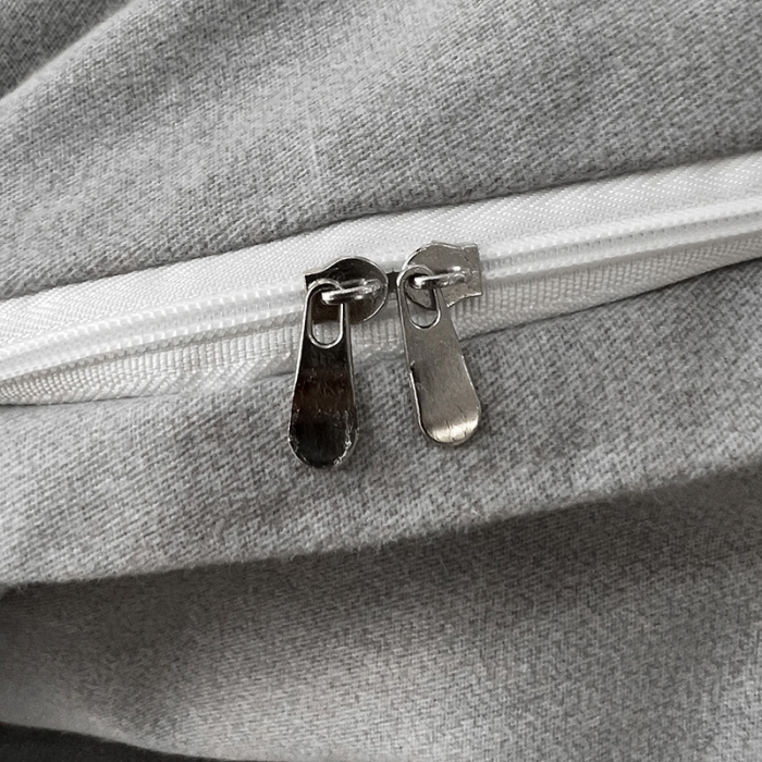 91家纺网 家纺一手货源 找家纺 慕尚家纺 2025新款全棉磨毛英文字母绣系列四件套 艾丽灰