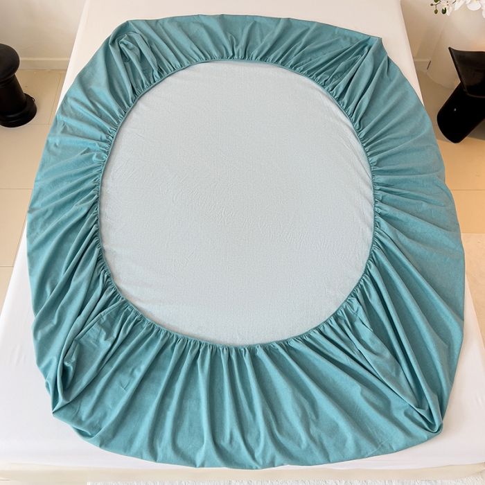 91家纺网 家纺一手货源 找家纺 慕尚家纺 2025新款全棉磨毛英文字母绣床笠+枕套系列 艾丽兰