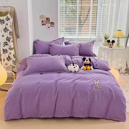 91家纺网 家纺一手货源 找家纺 （总）慕尚家纺 2025新款迪士尼全棉磨毛刺绣系列四件套