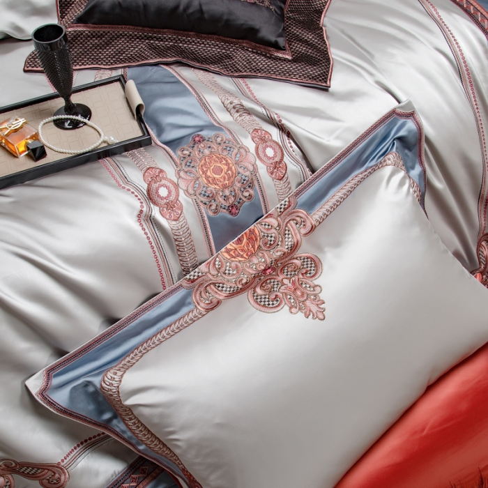 91家纺网 家纺一手货源 找家纺 （总）至爱今生 新款A版140支色织锦缎多件套-曼西顿皇朝