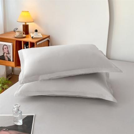 91家纺网 家纺一手货源 找家纺 梦舒羽 2025新款抗菌防水四季款枕套宿舍单人枕芯套枕头套 银优灰