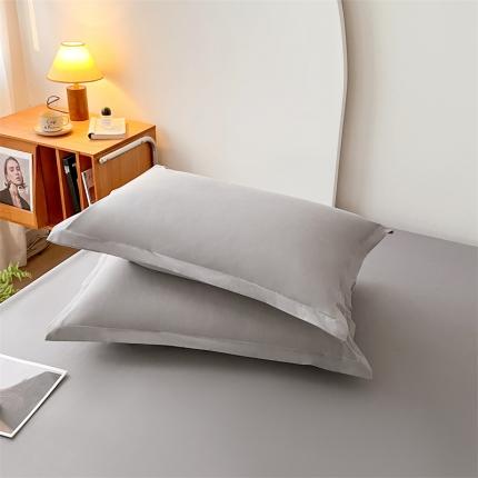 91家纺网 家纺一手货源 找家纺 梦舒羽 2025新款抗菌防水四季款枕套宿舍单人枕芯套枕头套 云雾灰
