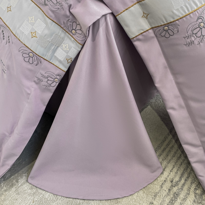 91家纺网 家纺一手货源 找家纺 欧冠 2024四季款新品刺绣绣花款锦绣棉爱莎四件套艾莎-香芋