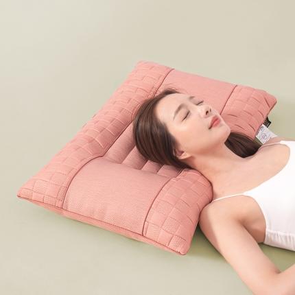 贵夫人 2023新款泡泡决明子舒颈枕枕头枕芯藕粉