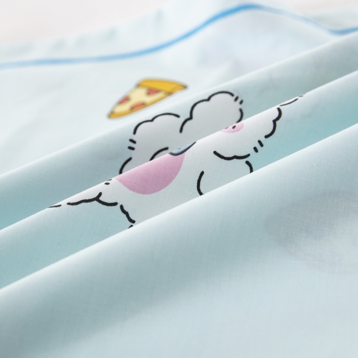 91家纺网 家纺一手货源 找家纺 乐秀家纺 2026新款卡通全棉枕套儿童幼儿园枕头 艾尔蓝