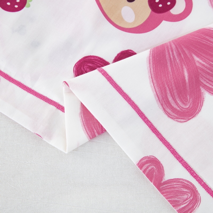 91家纺网 家纺一手货源 找家纺 乐秀家纺 2024新款卡通全棉枕套儿童幼儿园枕头 盛夏时光