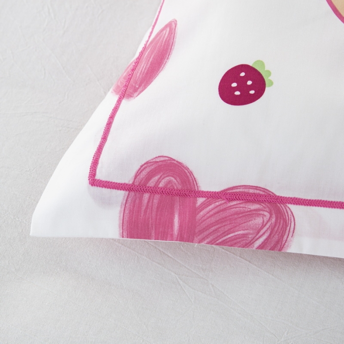 91家纺网 家纺一手货源 找家纺 乐秀家纺 2024新款卡通全棉枕套儿童幼儿园枕头 盛夏时光