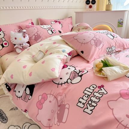 91家纺网 家纺一手货源 找家纺 （总）简宜家居 2025新款40支13070纯棉花卉系列四件套