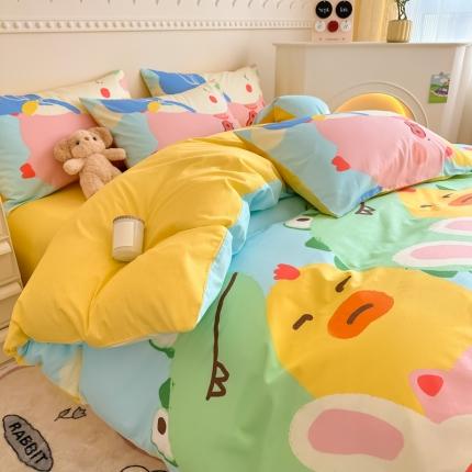 91家纺网 家纺一手货源 找家纺 （总）简宜家居 2025新款40支13070纯棉花卉系列四件套