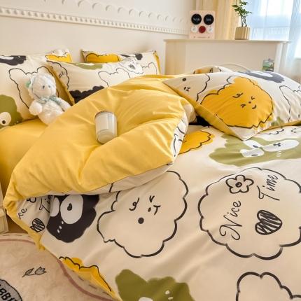 91家纺网 家纺一手货源 找家纺 （总）简宜家居 2025新款40支13070纯棉花卉系列四件套