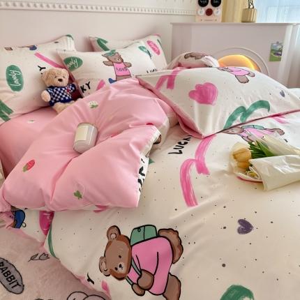 91家纺网 家纺一手货源 找家纺 （总）简宜家居 2025新款40支13070纯棉花卉系列四件套