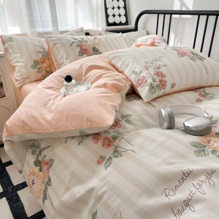 91家纺网 家纺一手货源 找家纺 （总）简宜家居 2025新款40支13070纯棉花卉系列四件套