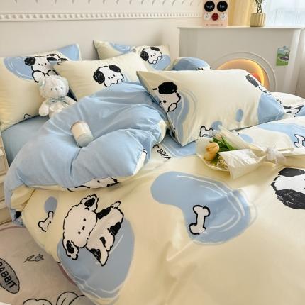 91家纺网 家纺一手货源 找家纺 （总）简宜家居 2025新款40支13070纯棉花卉系列四件套