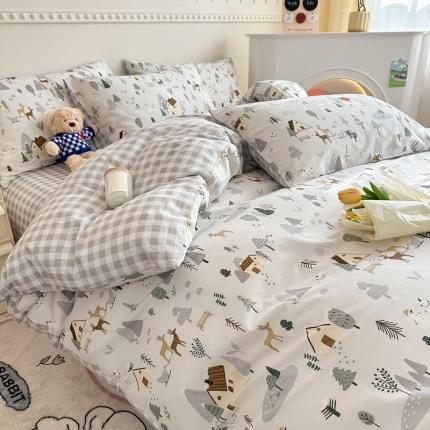 91家纺网 家纺一手货源 找家纺 （总）简宜家居 2025新款40支13070纯棉花卉系列四件套