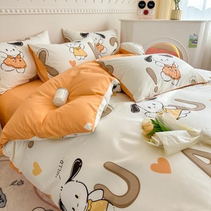 91家纺网 家纺一手货源 找家纺 （总）简宜家居 2025新款40支13070纯棉花卉系列四件套