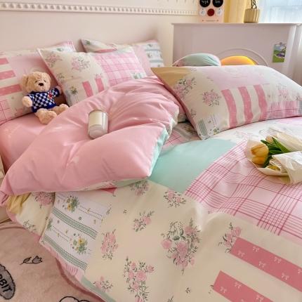 91家纺网 家纺一手货源 找家纺 （总）简宜家居 2025新款40支13070纯棉花卉系列四件套