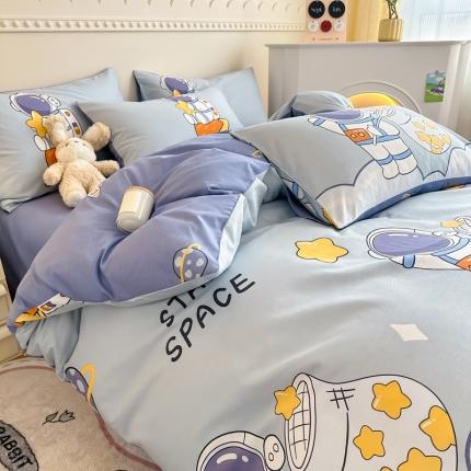 91家纺网 家纺一手货源 找家纺 （总）简宜家居 2025新款40支13070纯棉花卉系列四件套