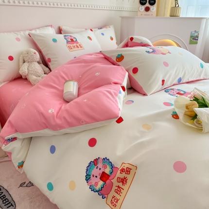 91家纺网 家纺一手货源 找家纺 （总）简宜家居 2025新款40支13070纯棉花卉系列四件套