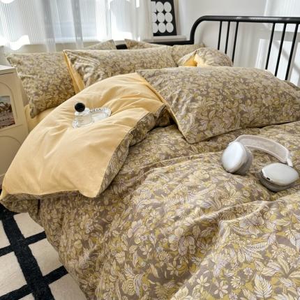 91家纺网 家纺一手货源 找家纺 （总）简宜家居 2025新款40支13070纯棉花卉系列四件套