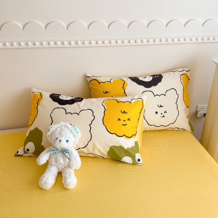 91家纺网 家纺一手货源 找家纺 简宜家居 2025新款40支13070纯棉花卉系列四件套 瞅瞅熊